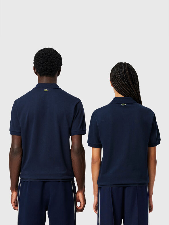 Unisex cotton polo shirt with logo embroidery - 3