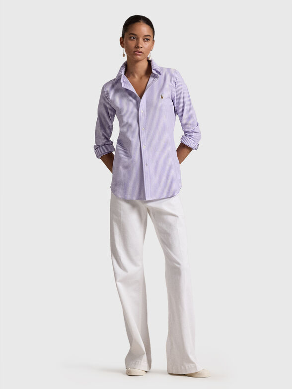 Striped cotton shirt - 1