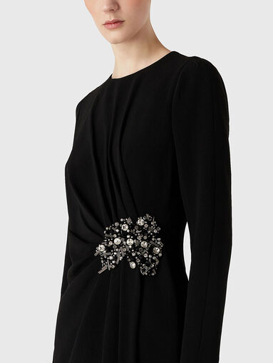 Long sleeved dress with rhinestones - 3