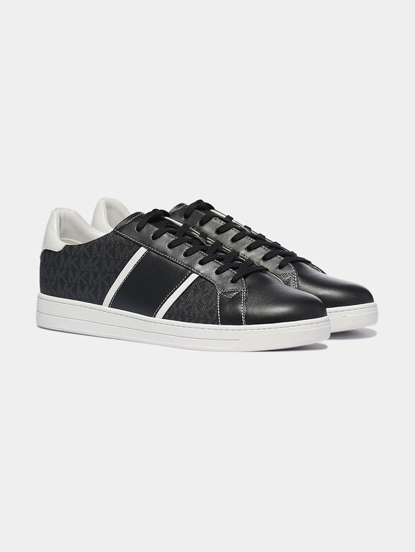 TYLER Black sneakers with logo print - 2
