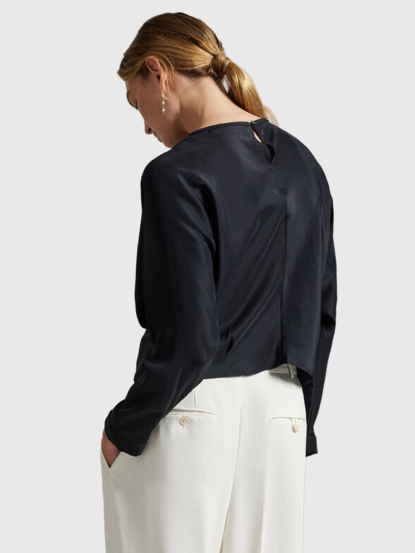 Long sleeve silk blouse - 3