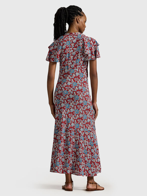 Floral print silk dress - 2