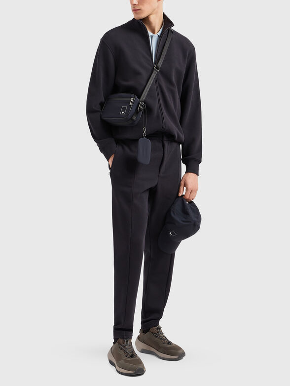 Cotton sweatshirt with zip - 2