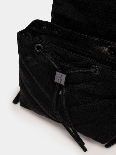 BSANNAH beige backpack with quilted effect - 4