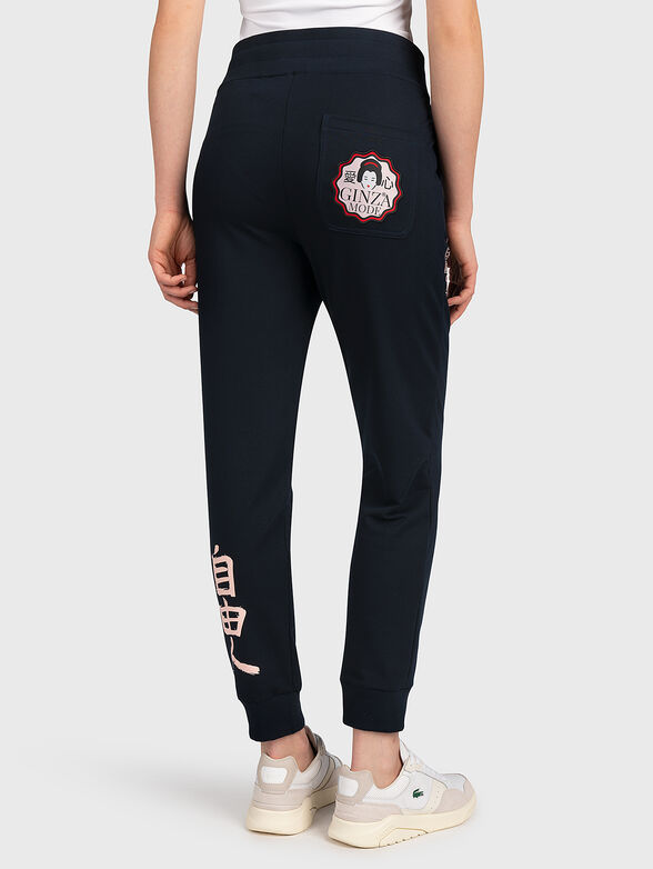 JL005 high-waisted sports trousers with print - 2