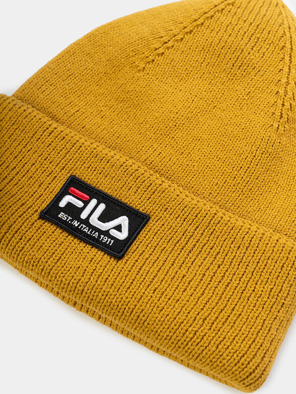 Unisex hat in black with logo patch - 2