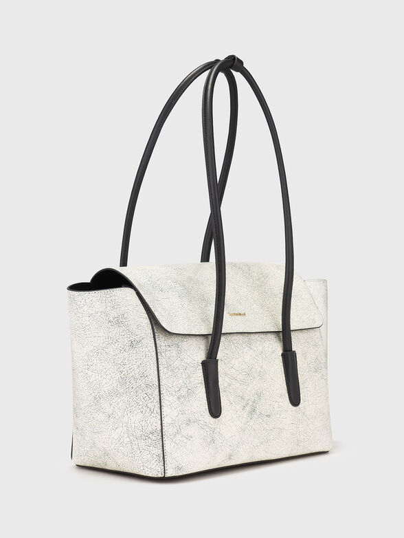 Large leather bag with tote bag  - 3