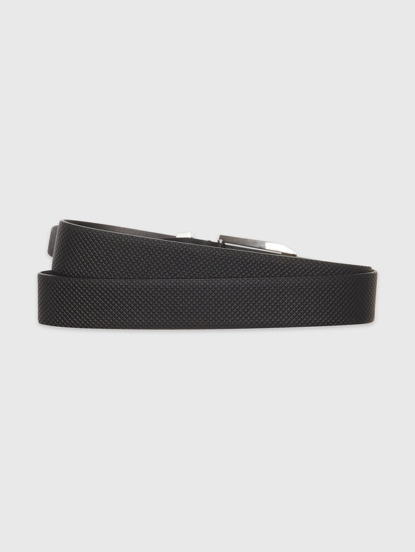 Leather belt with metal buckle  - 2