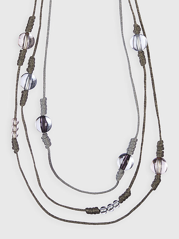 Necklace with three rows of beads - 2