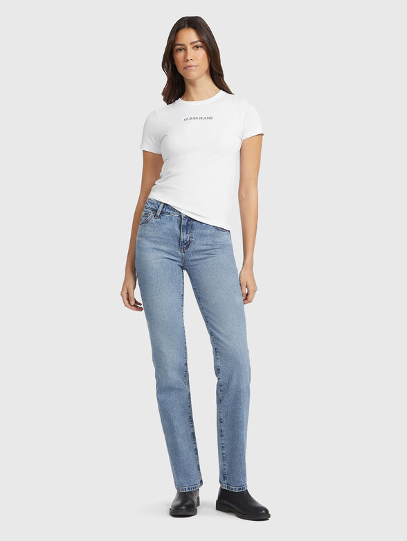 T-shirt with oval neckline - 2