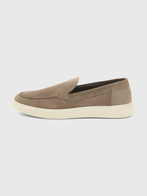 Beige suede loafers - 1