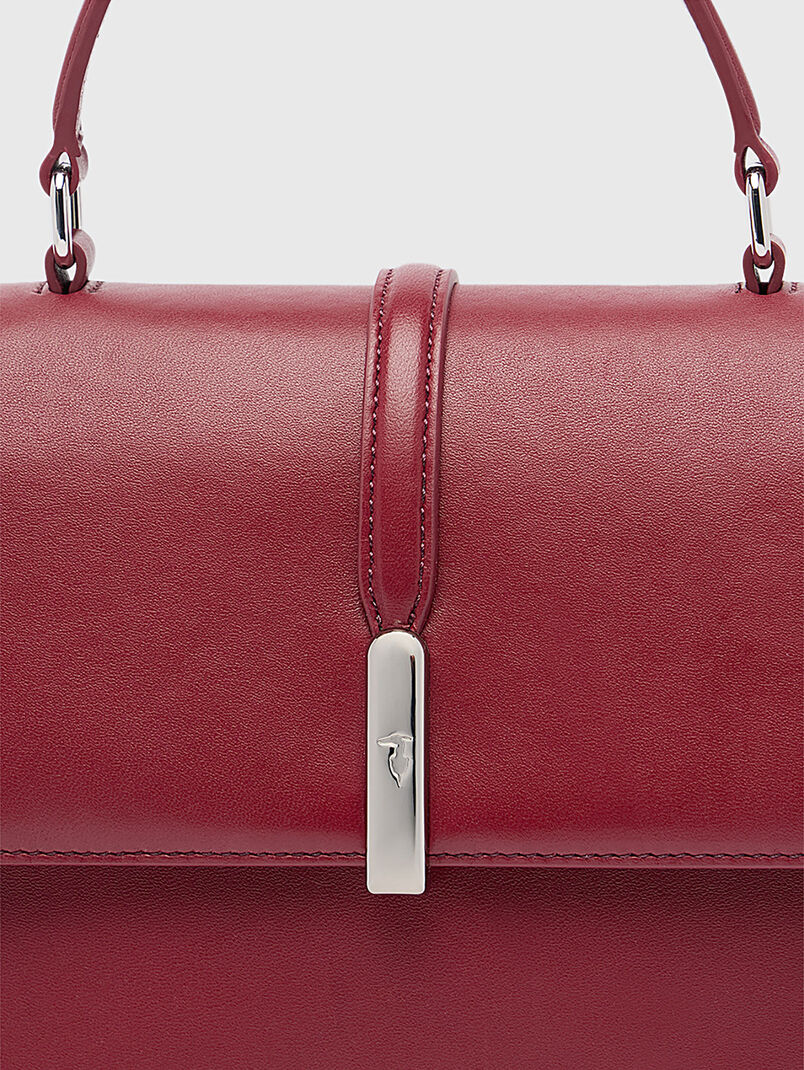 Leather bag with removable long strap - 3