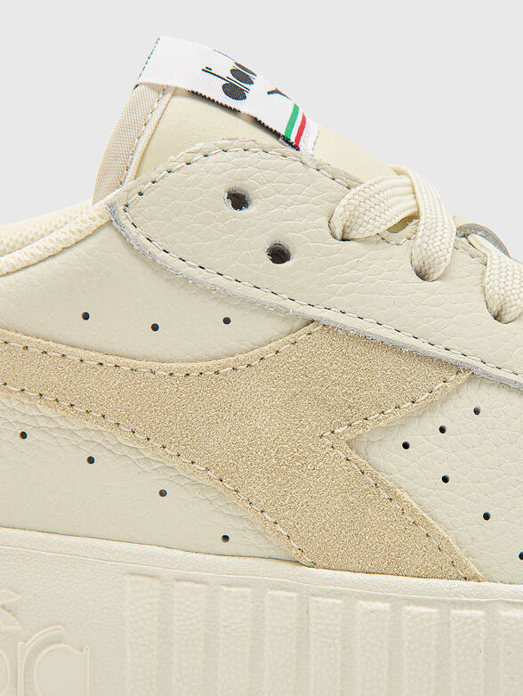 GAME STEP beige sports shoes with logo accent - 4