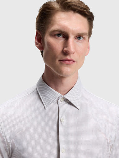 Printed beige shirt - 5
