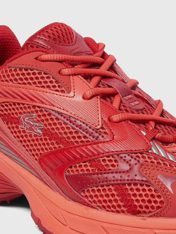 Sports shoes with logo in green - 4