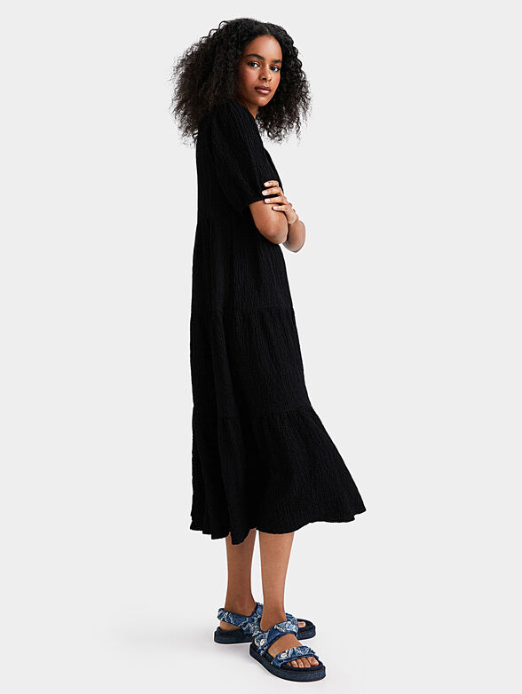 Midi black dress - 4