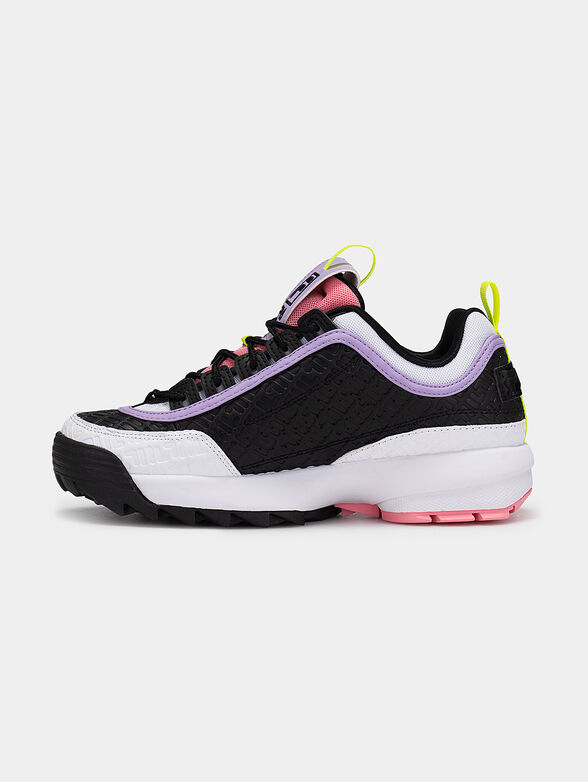 DISRUPTOR black sneakers with colorful accents  - 4