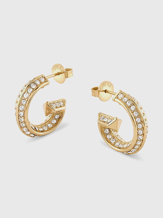 Earrings with accent logo - 1