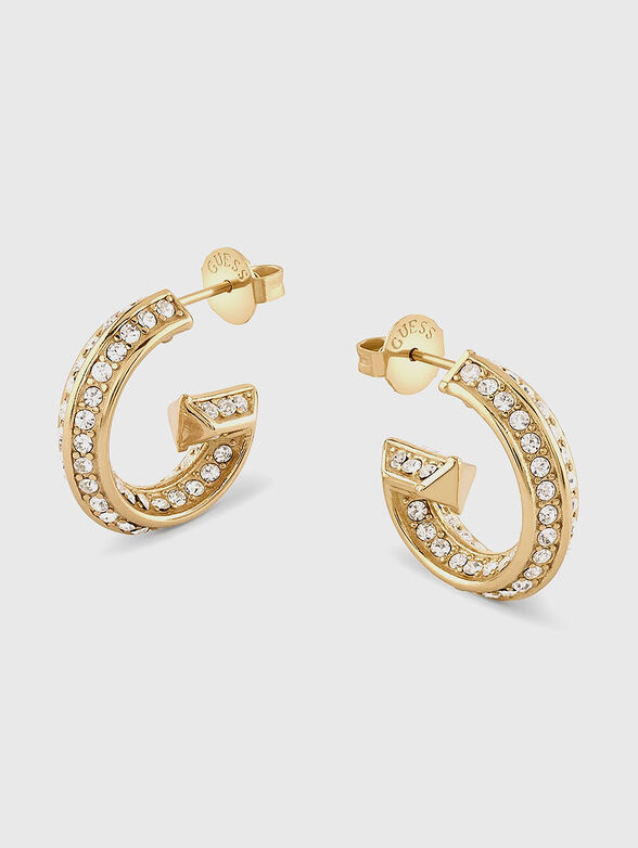 Earrings with accent logo - 1