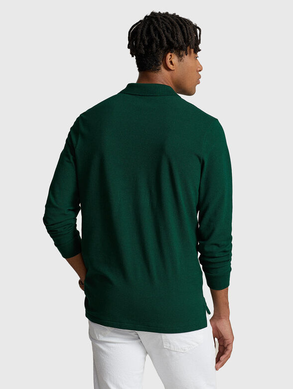 Polo-shirt with long sleeves and embroidered logo - 3