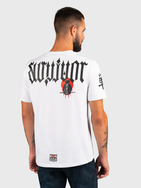 White T-shirt with contrasting print - 2