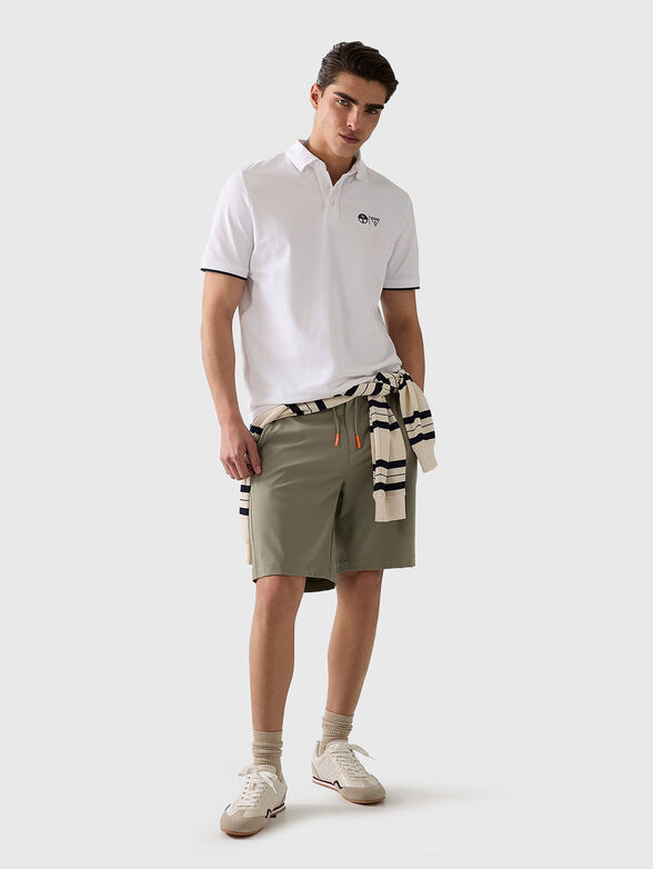 Cotton-blend polo shirt - 2