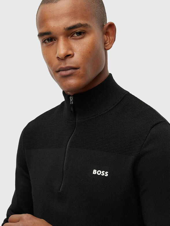 Sweater with zip  - 4