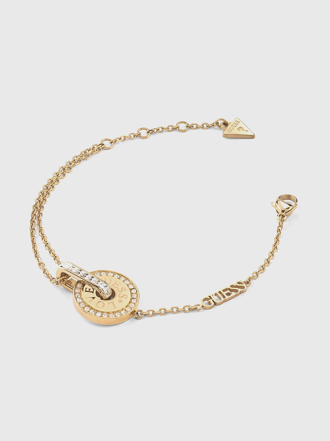 LOVE bracelet with logo details brand GUESS Globalbrandsstore en