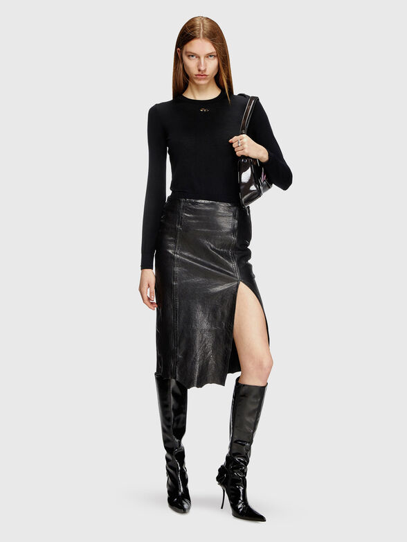 M-ALINESA wool blouse with logo - 2