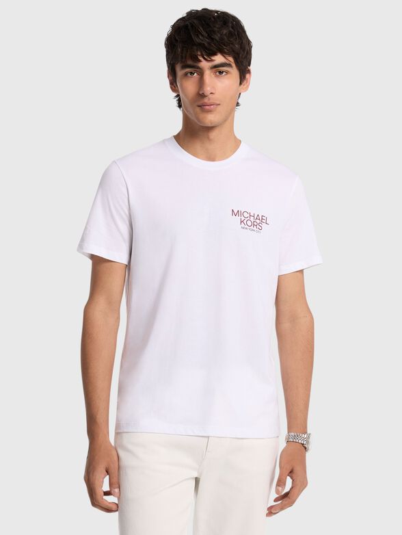 Cotton T-shirt with a statement print on the back - 1