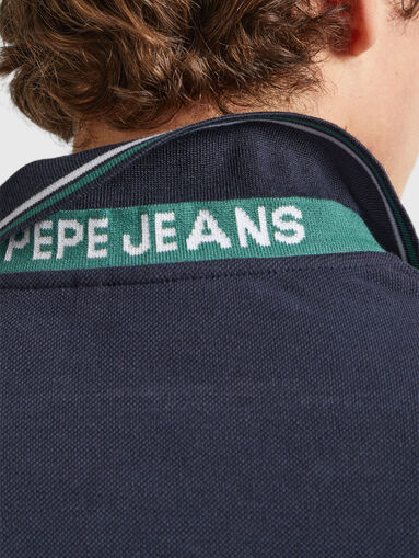 HARLEY dark blue polo-shirt - 4