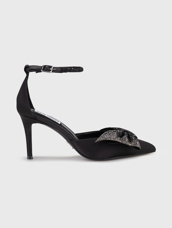Heeled shoes with rhinestones - 0