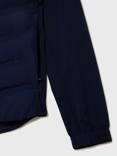Dark blue jacket with logo detail - 4