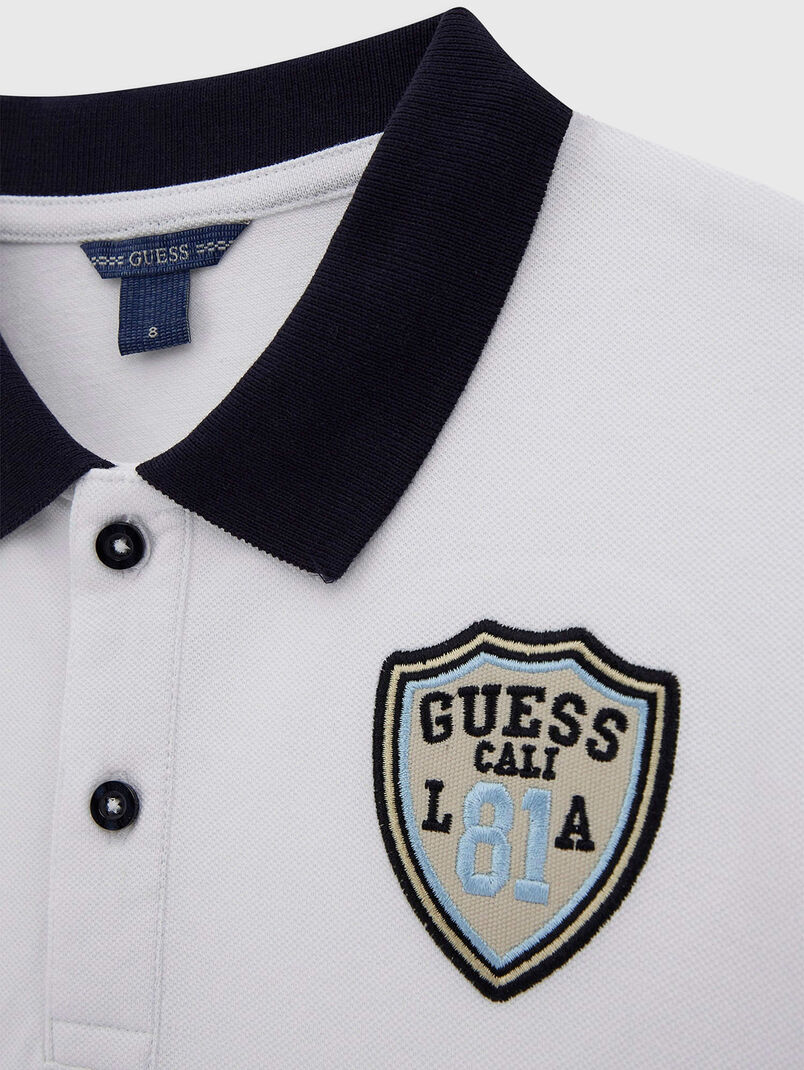 Oversized polo shirt with logo - 3