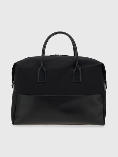 Black holdall with logo detail - 3