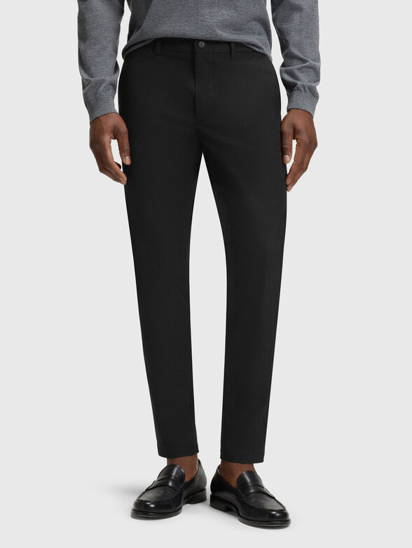 Cotton slim trousers - 1