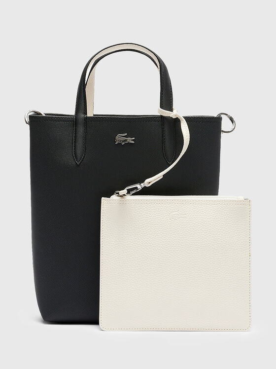 Two-faced bag with a carrier bag and mini logo - 1