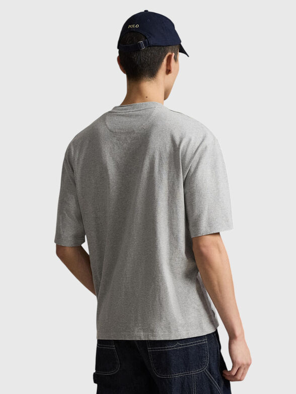 Gray cotton T-shirt - 3