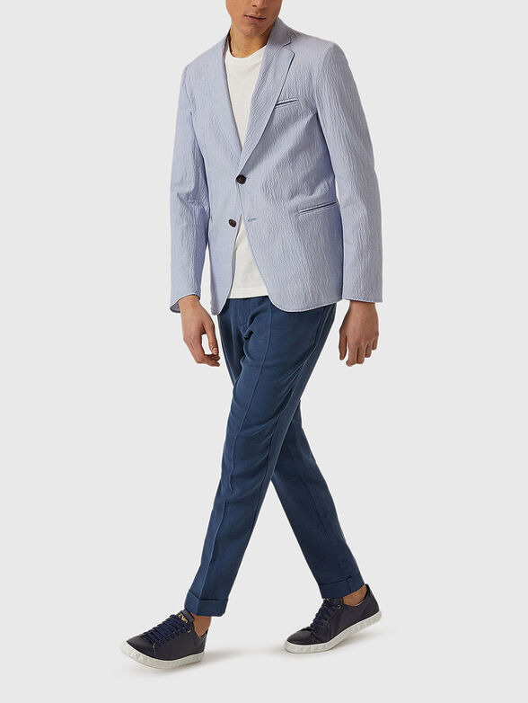 Light blue embossed jacket - 2