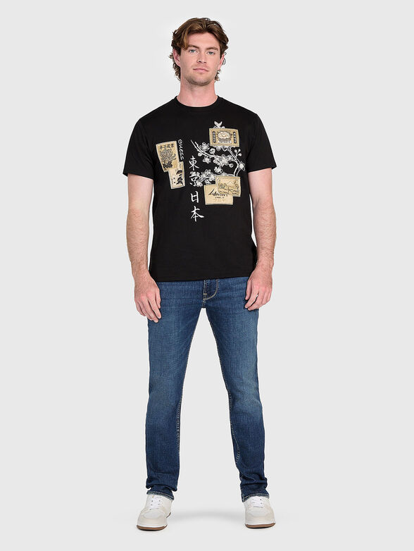 JAPANESE cotton T-shirt with print - 2