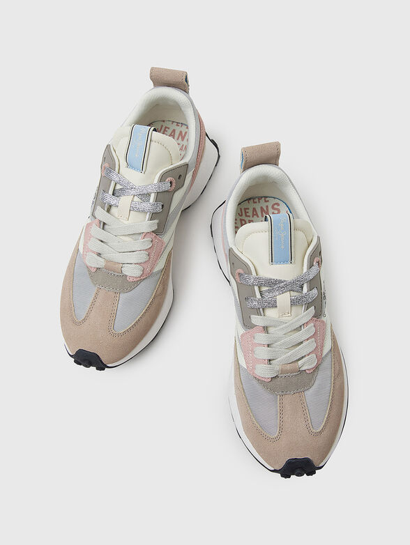 LUCKY PRINT sports shoes with suese inserts - 6