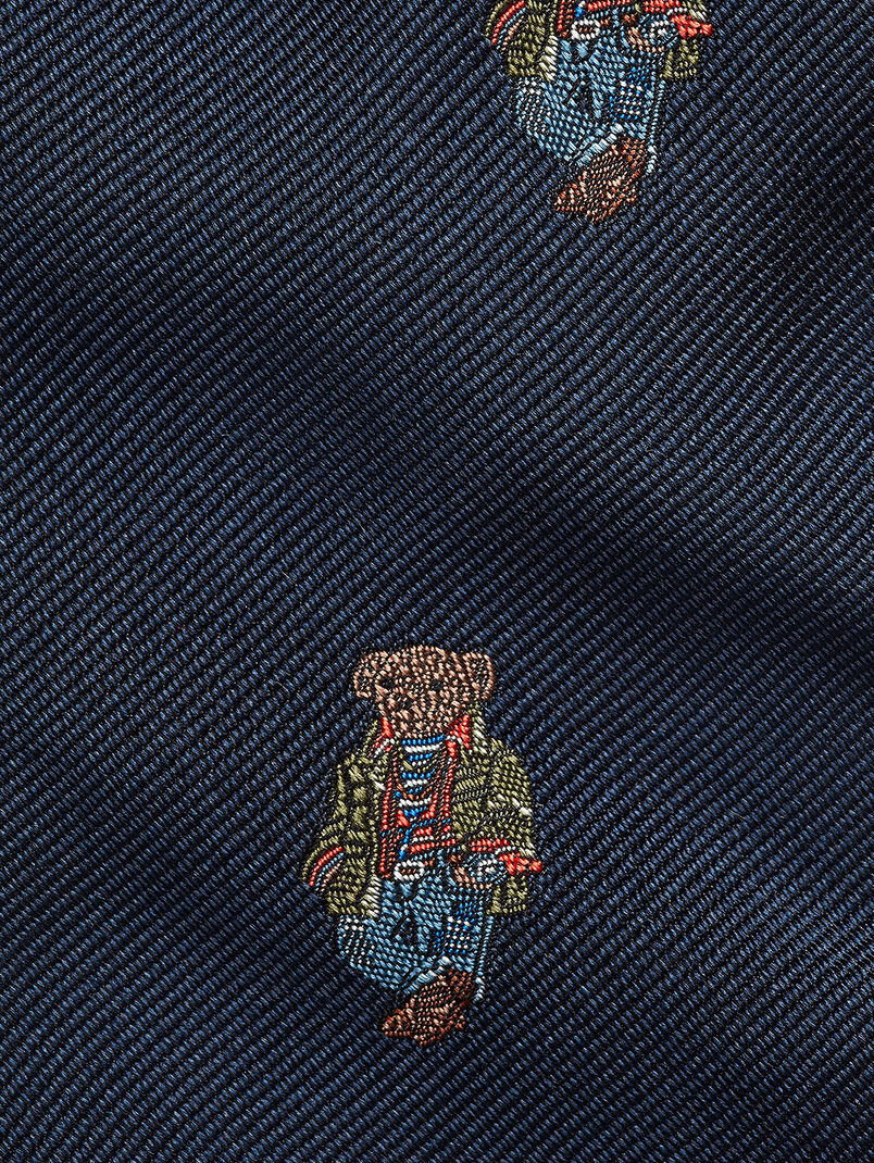 Polo Bear embroidery tie - 3