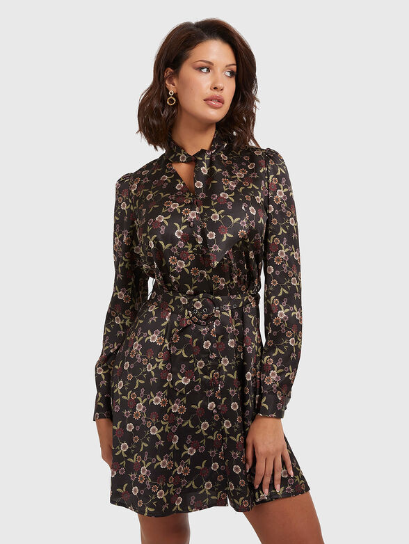 Dress with floral print - 1