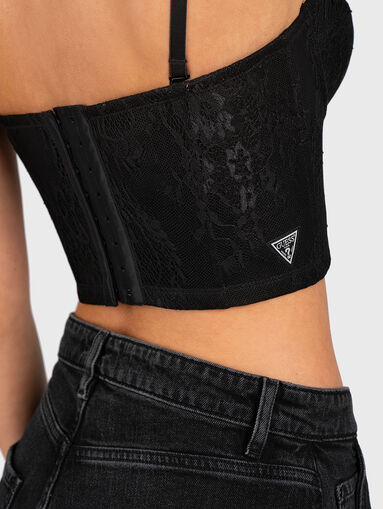 Black lace bustier - 3