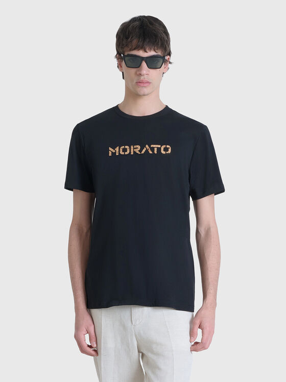 Cotton T-shirt with logo print - 1