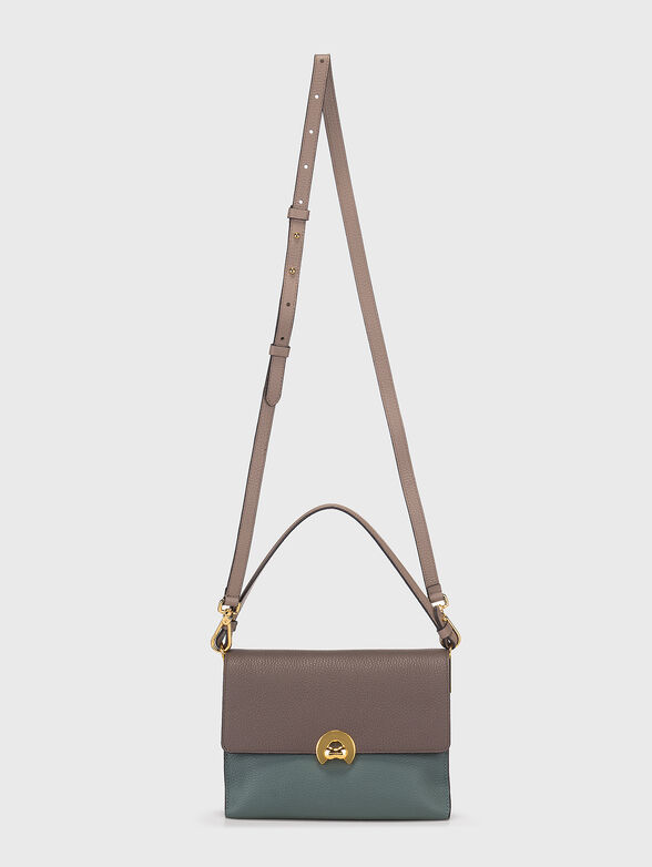 Leather bag with golden clasp - 2