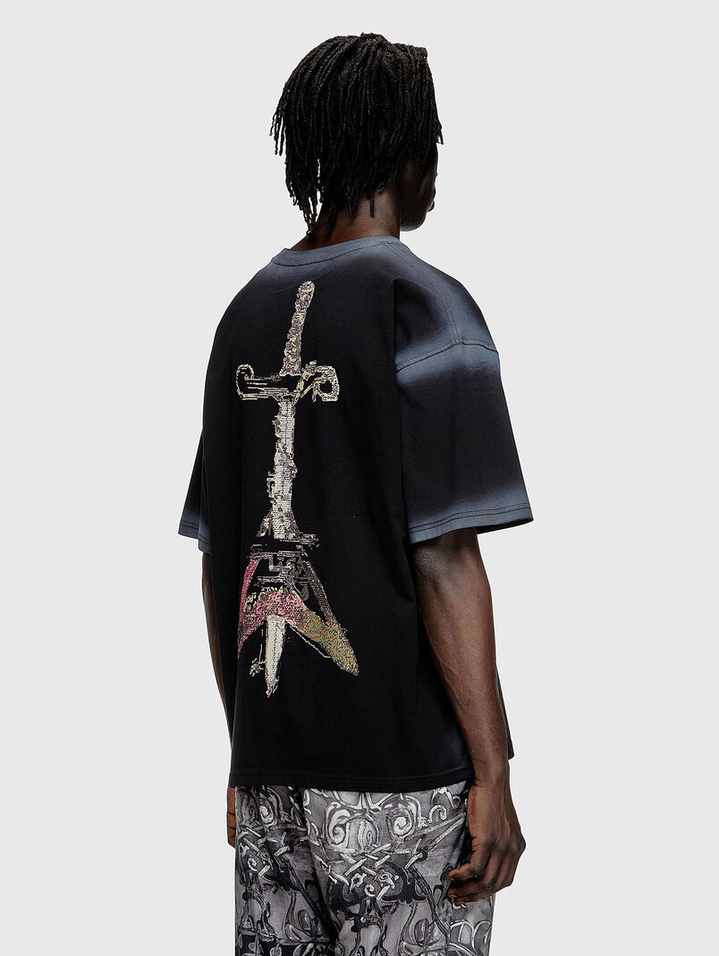 T-BOXT-T10 cotton t-shirt with accent print - 3