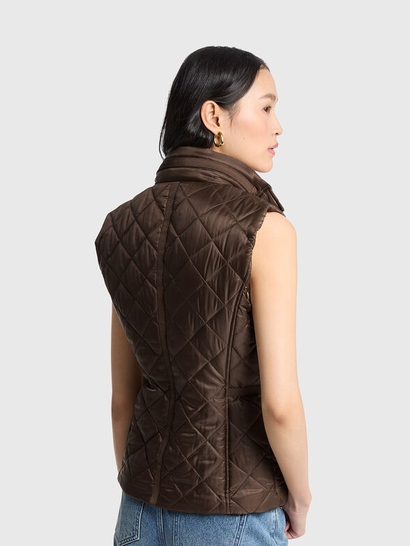 Brown belted vest - 2