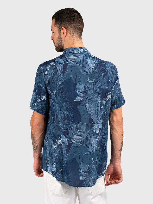 RAYON tropical print shirt - 3