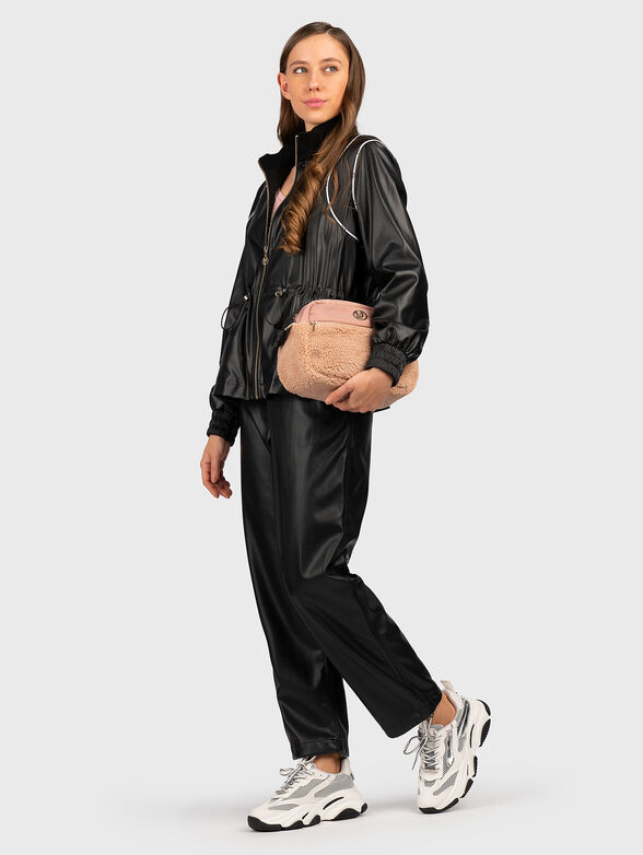 Black T-shirt with logo accent - 2